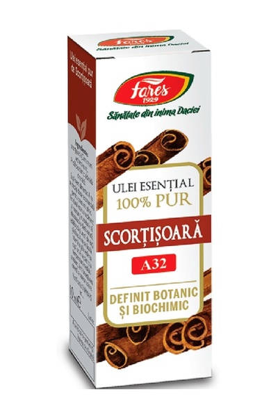 Fares Ulei esențial scortisoara 100% pur, pentru uz intern si extern 10ml