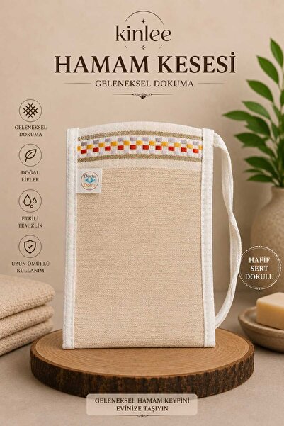 Kinlee Hamam Scrubbing Pouch Traditional Woven Bath Scrubbing Pouch Body Scru...