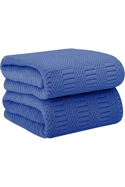 JML Jml Microfiber Jumbo Bath Towel, 2 Pack (35"X70"), Big and Soft, Super Ab...