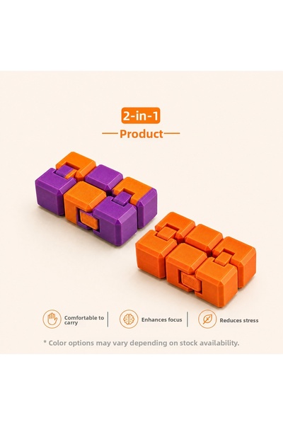 beemade Stress Cubes 2-Pack – Fidget Toy |   Focus Enhancer & Relaxant
