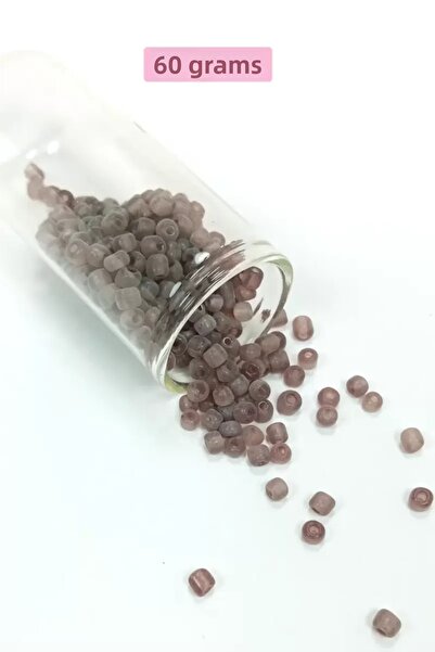 Mestore Poured Glass Sand Beads Large Size (6/0) 4 mm - 60 Grams - Transparen...