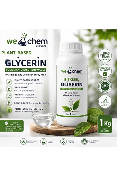 WE CHEM جليسرين نباتي طبيعي نقي بجودة غذائية 1 كجم