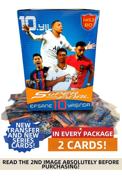MyClean Super Final Football Player Cards 100 Pieces 200 Cards New Series Foo...