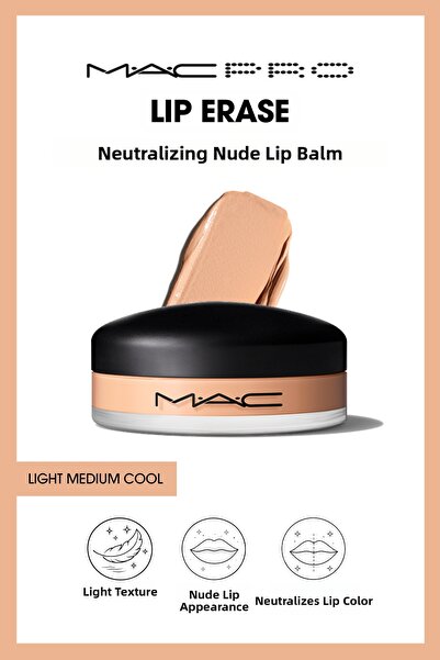 M.A.C Pro Lip Erase Light Medium Cool Nude Balm That Visually Neutralizes the...