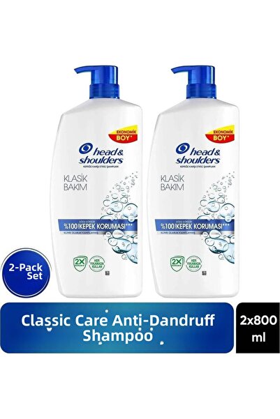 Head & Shoulders شامبو كلاسيك كير للقشرة 800 مل × 2 فعّال ضد القشرة للرجال