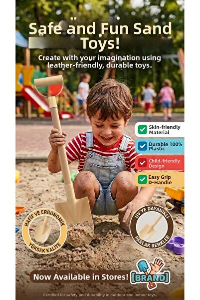 SHOP AND JOY Beach and Sand Play Shovel 50 cm - Durable Children's Beach Toy