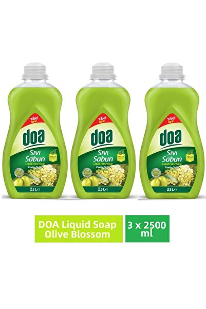 Doa صابون سائل بزهر الزيتون 2.5 لتر × 3 قطع