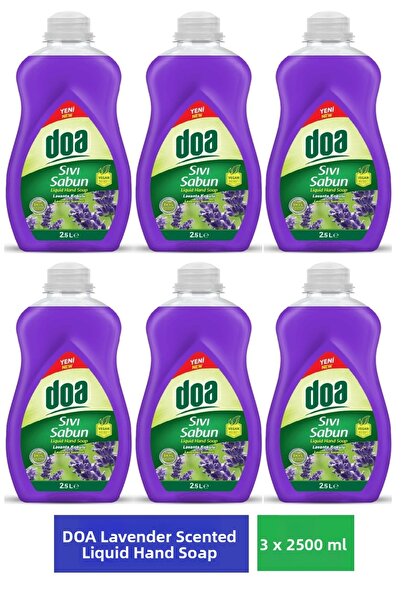 Doa صابون سائل باللافندر 2.5 لتر × 6 قطع