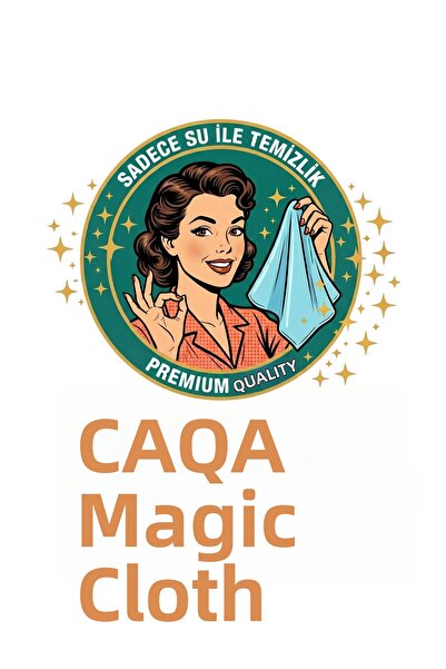 CAQA HOME 4-Piece Caqa Magic Cloth, Cleaning Without Detergents with Water Al...