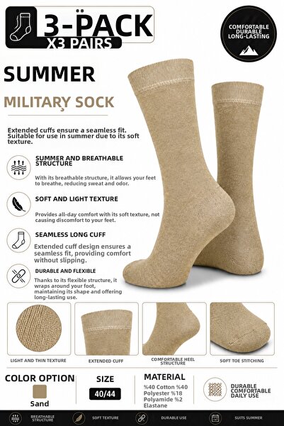 OIL COMPANY Summer Socks Soft Ranger Lightweight Thin Soft Toe Long Socks