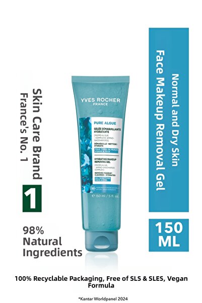 Yves Rocher Pure Algue 150 ml Makeup Removal and Face Washing Gel Formula Tha...