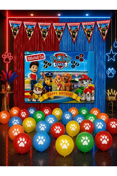 snowparty Set de decorațiuni și accesorii pentru petrecerea de aniversare Paw...