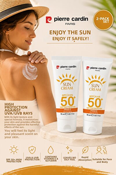 Pierre Cardin 50+ Spf Sunscreen 75 ml X 2 Advantageous Set