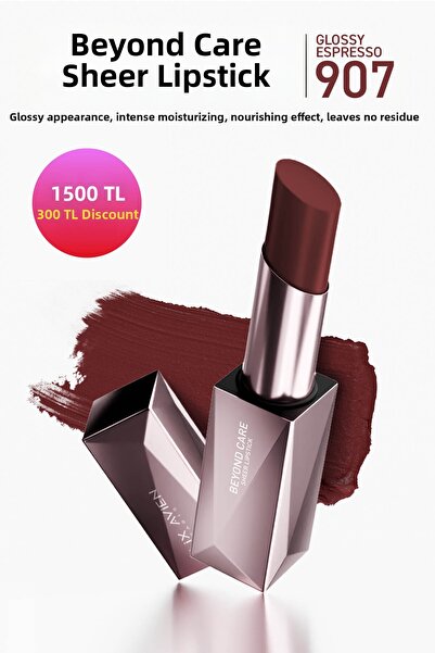 Alix Avien Beyond Care Sheer Lipstick 907 - Glossy Espresso - Intense Moistur...