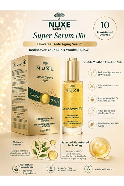 Nuxe Super Serum 10 Anti-Blemish Serum That Helps Fade Wrinkles and Fine Line...