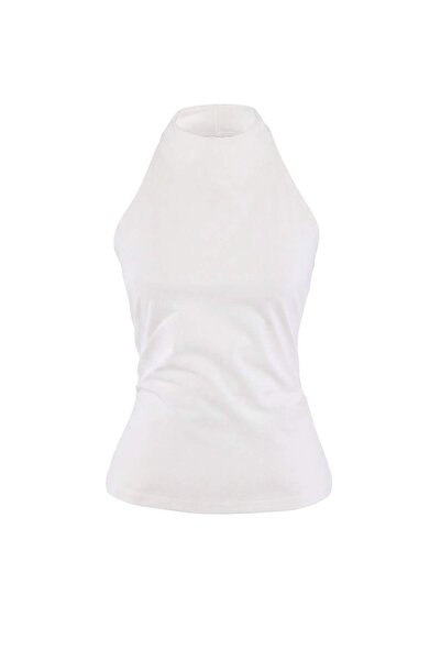 Trendyol Collection Bluză tricotată pentru adolescenți, ecru, mulată, cu gule...