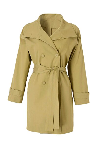 Trendyol Collection Khaki Regular Trench Coat Twoaw27Tr00023