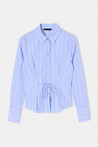 Trendyol Collection Blue-Multicolor Shirt Twoaw27Go00016