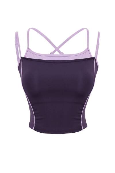 Trendyol Collection Purple Diver/Scuba Throw Cap Sports Bra Thmaw27Ss00003