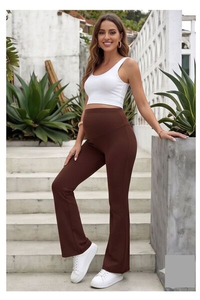 WAYS Γυναικείο καφέ κολάν εγκυμοσύνης Diver, Ισπανικό, με ρυθμιζόμενο ψηλόμεσ...