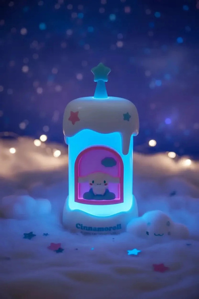 SANRIO Lisanslı Cinnamoroll Gece Lambası – Pastel Dekoratif LED Aydınlatma