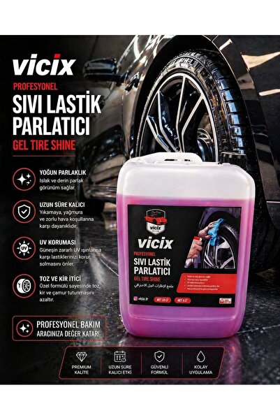 ROX KİMYA Sıvı Lastik Ve Plastik Parlatıcı 4lt 1 Adet