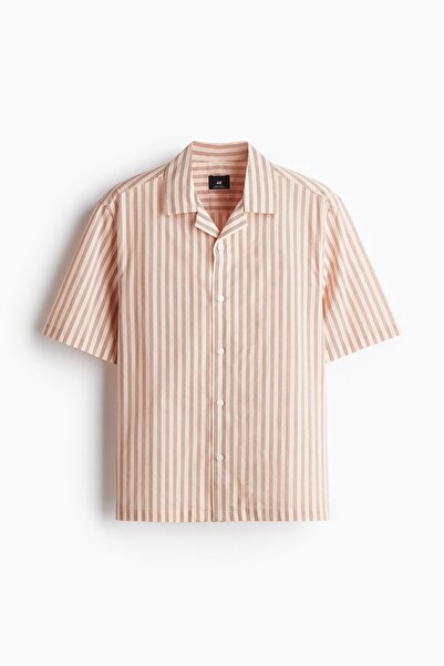 H&M Pamuklu Erkek Yaka Gömlek Regular Fit