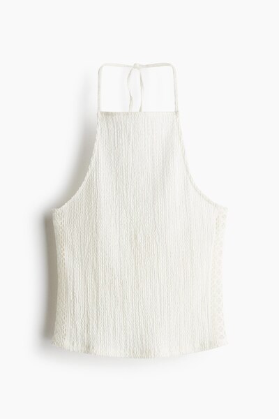 H&M Tekstüre Halter Yaka Üst
