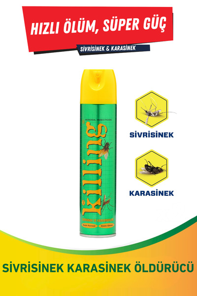 Killing Sivrisinek Karasinek Öldürücü Sprey 300ml