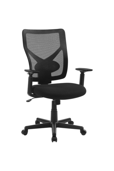 SONGMICS Scaun de birou ergonomic din plasă, complet reglabil, cu cotiere reg...