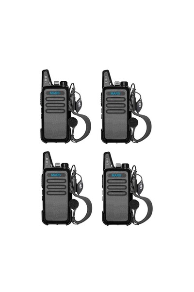 MBL 4 Telsiz+4 Kulaklık Pmr 446 Türkçe Konuşan El Telsizi M446T