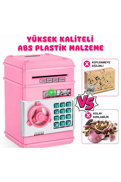 electroawm Şifreli Para Kasası – Sesli Işıklı Çocuk Kumbara