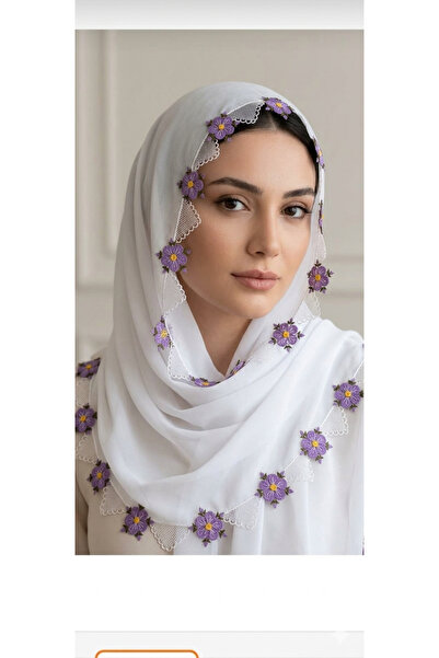 NUMİSTORE İğne oyası beyaz renk namaz örtüsü