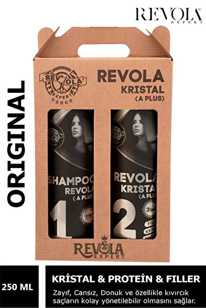 REVOLA EXPERT KRİSTAL RevoLa Protein Hidrolize Keratin İçeren Saç Düzleştiric...