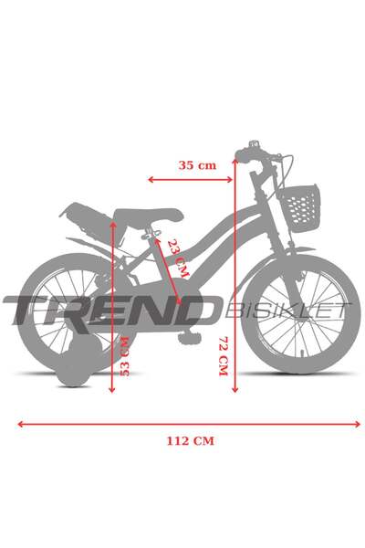 Trendbisiklet Retro Classic 16 Jant Hasır Sepetli Çocuk Bisikleti (4-6 Yaş) Mint Yeşili