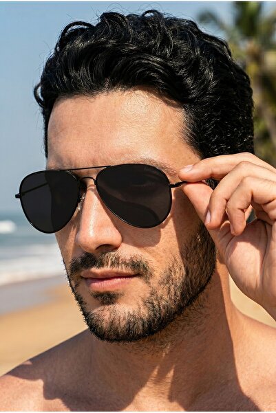 Belletti Women Men's Sunglasses in Black Drop Frame bl1938s