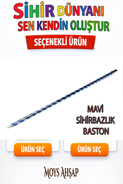 moysahsap party&ahşap Sihirbazlık Setini Kendin Oluştur | İstediğin Ürünü Seç...