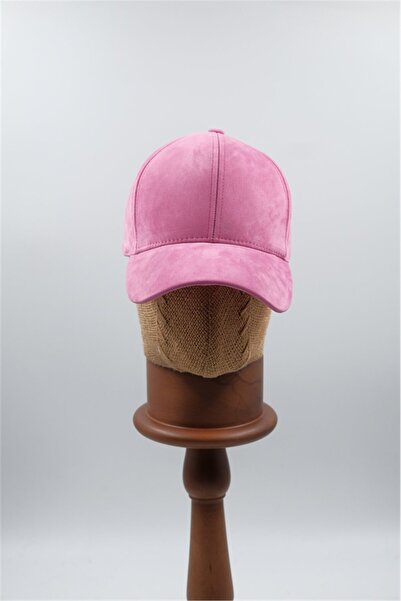 Silkensoul Açık Pembe Unisex Süet Beyzbol Şapkası - Ayarlanabilir Spor Cap