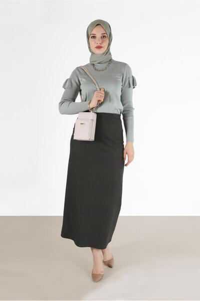 Alvina تنورة كلاسيكية منقوشة 60227
