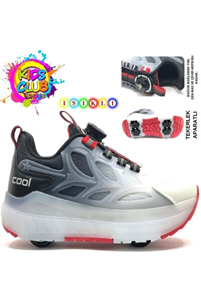KOCAMANLAR Cool Wheel Akıllı Bağcıklı Işıklı Ortopedik Patenli Çocuk Spor Aya...