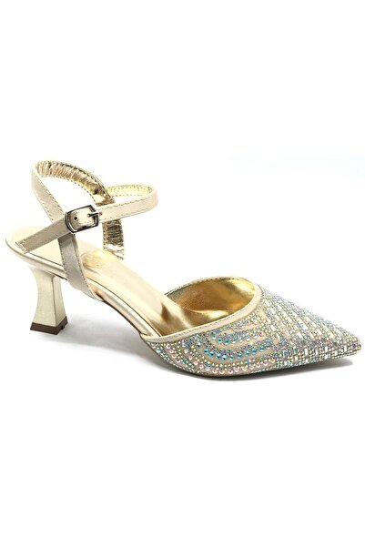 Kids Club Shoes İremsu Γυναικεία Παπούτσια με Ανοιχτή Πλάτη και Πέτρινη Λεπτο...
