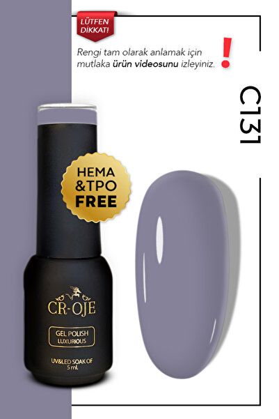 CROJE KALICI OJE Kalıcı Oje C131 - Gri ( 5 Ml)