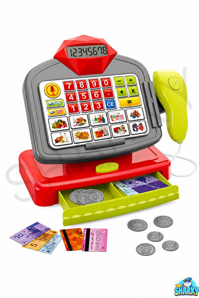 SHARKY Sesli Ve Işıklı Dokunmatik Barkod Okuyuculu Hesap Makineli Meyveli Yaz...