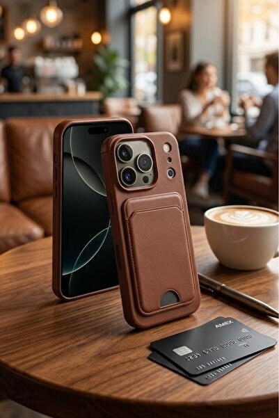 halkhouse İphone 17 Pro Kılıf Kamera Korumalı Kartlıklı Esnek Silikon Kelvin ...