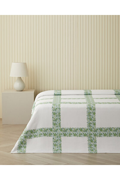 English Home Petty Chic Çift Kişilik Pike 200x220 cm Yeşil