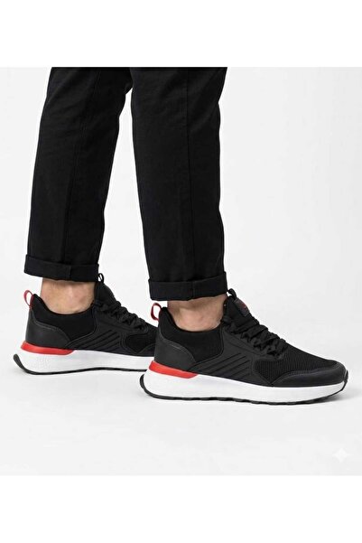 DİSC Men's Black Casual Sports Shoes Comfortable Walking Shoes Orthopedic 25106