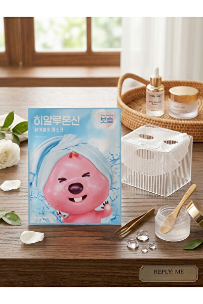 Zanmang loopy Hyaluronik Asitli K-Beauty Kağıt Yüz Maskesi - Yoğun Nemlendiri...