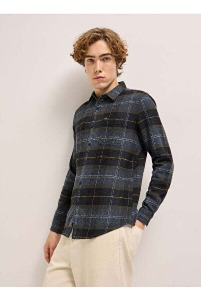 The Bear House Men's Multi-color Checked Slim Fit Casual Shirt For Every Occa...