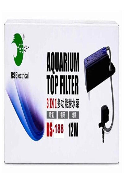 RS E-TİCARET Rs188 Aquarium Top Filter (Top Filter) 800 L/H 12 W 280X86X80Mm