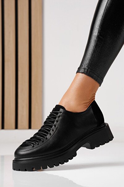 Zaira Pantofi casual dama negri din piele ecologica Florentina #24100 - 38
